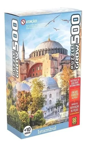 Jogo Quebra Cabeça Turquia Cidade Istambul Puzzle 500pç Grow
