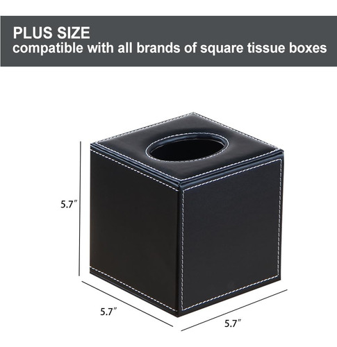 Funda Cuadrada Para Caja De Pañuelos, Tamaño Grande, Soporte