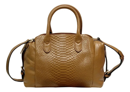 Bolso De Mano De Piel De Vaca Con Estampado De Cocodrilo Par