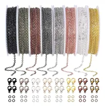 Comprar Collar 24m Cadenas Rollo 8 Colores Cadenas Para Hacer Joyas