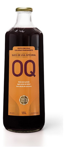 Suco de uva  OQ líquido sem glúten 1.5 L 
