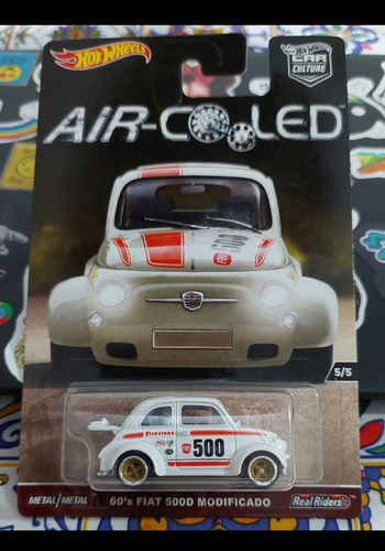 Hot Wheels 60's Fiat 500d Modificado Blanco