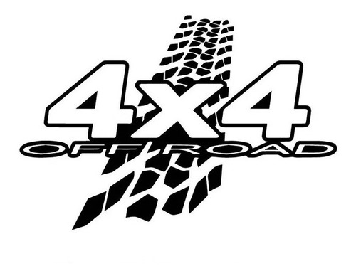 2pzs Vinil Stiker Calcas 4x4 Off-road Llantas 30cm X 44cm 