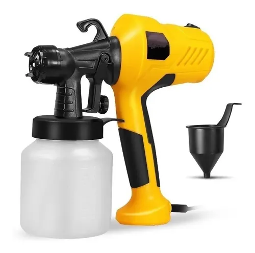 comprar Pistola eléctrica para pintar gravidade Genérica pistola de pintura eletrica de 800mL color amarelo 400W 220V