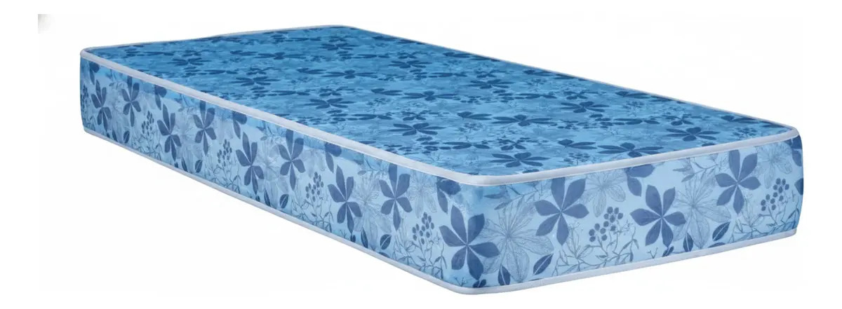 Colchon 1 Plaza 80x190x13 cm Espuma Economico Friselina Estampado
