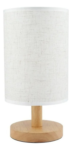 Lampara Portátil Madera - Blanca - 28 Cm - Universo Mágico 