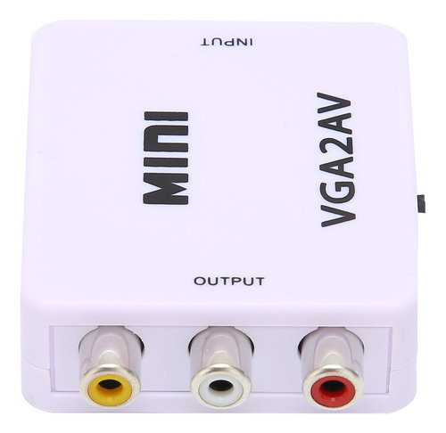 Conversor De Vídeo Mini Vga Para Av 1080p Hd Adaptador 165mh