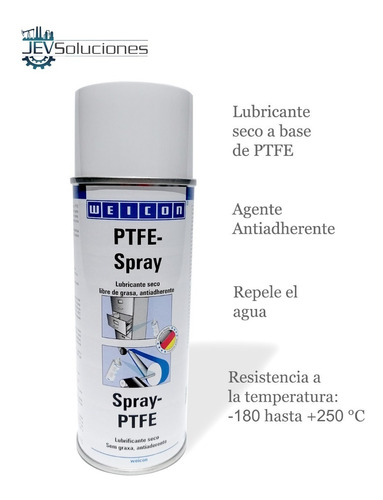 Spray Lubricante Seco De Teflon Ptfe Weicon 400 Ml