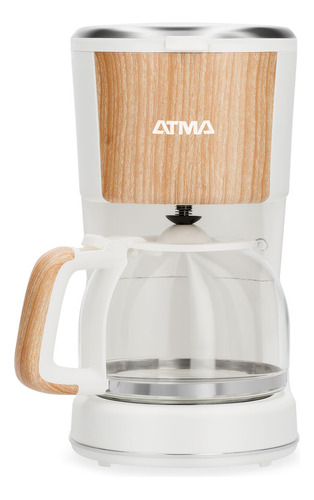 Imagen 3 de 6 de Cafetera De Filtro Atma Símil Madera 1.25l Caatw21wp