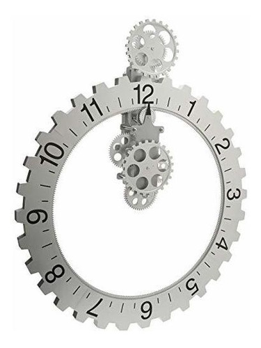 Kikkerland Big Wheel Reloj Giratorio Reloj De Pared