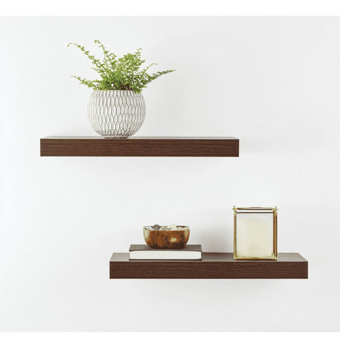 Estantes Flotantes Madera Nogal Pared 16 Pulgadas Mainstays