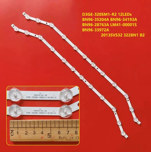 Kit 2 Tira Un32eh4003f Un32eh4003 12led 3v Xy-066 Original