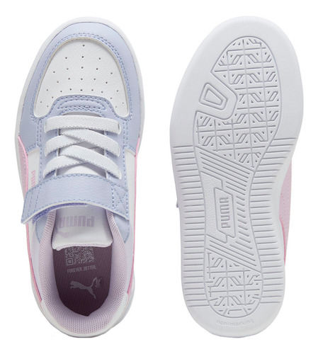 Puma Caven 2.0 Block Ps Para Niña Color Blanco, Lila, Rosa