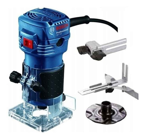 Fresadora Bosch Gkf 550 Professional 33.000 Rpm Color Azul