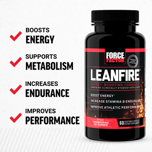 Force Factor, Leanfire, 60 Vegetable Capsules Sabor Sin Sabor