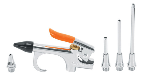 Juego De Pistola Y 5 Boquillas Para Compresor De Aire Truper