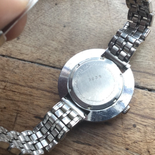 Imagen 3 de 6 de Silvana Reloj Suizo Azul Retro De Colección Antiguo Dama Swt