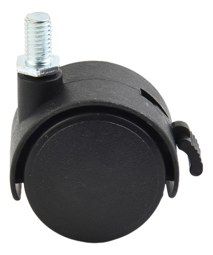 Ruedas Giratorias Con Rodamiento Negro Computer Soft Wheel
