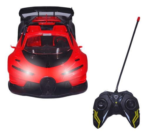 Carrinho De Controle Remoto Esportivo Com Luzes E Design Red