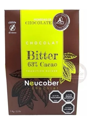 Chocolate Neucober Semi Bitter 63% Cacao 1 Kilo