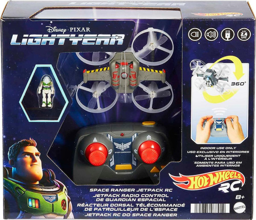 Hot Wheels Space Ranger Jetpack Rc, Disney Pixar Lightyear Color Gris