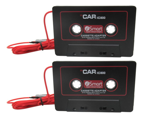 2 Adaptadores Auxiliares De Casete Para Coche, Cinta De Cabl