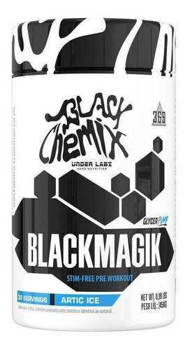 Black Magik 450g Under Labz Pré Treino S/ Cafeína E Taurina