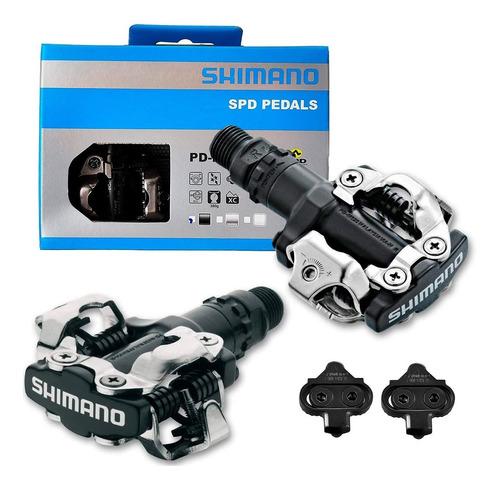 Pedales Shimano M520 Mtb Automáticos + Chocles