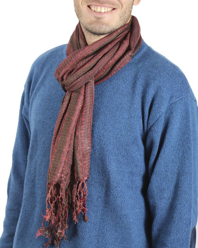 Bufanda Hombre Pashmina Unisex Importada Rayas Calidad 2881