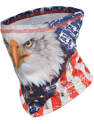 Eagle American Us Flag Neck Gaiters For Men Women Summer Coo