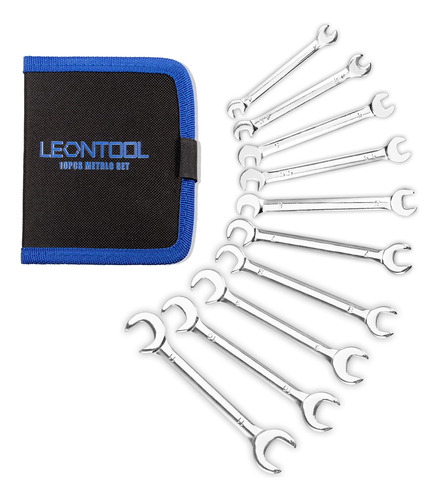 Leontool Juego De Llaves De Extremo Abierto Mini Doble Métri
