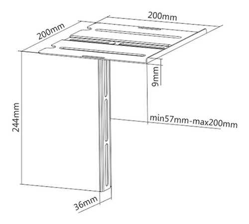 Imagen 4 de 9 de Soporte Tv Led Lcd De 23 A 42 Mas Soporte Canalera Tubelux
