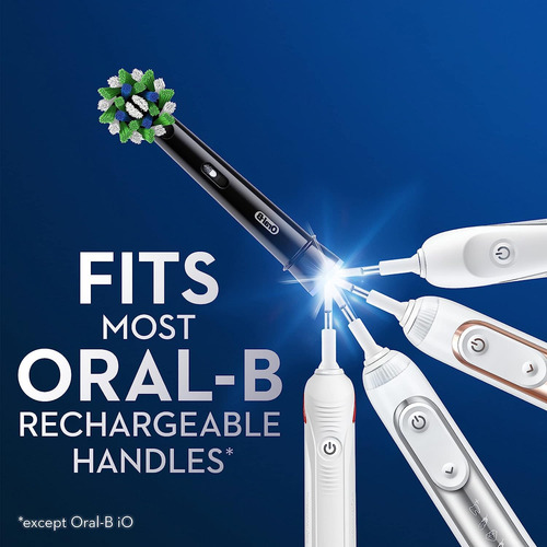 Cabeças De Escova De Reposição Oral-b Crossaction Black 6 Un