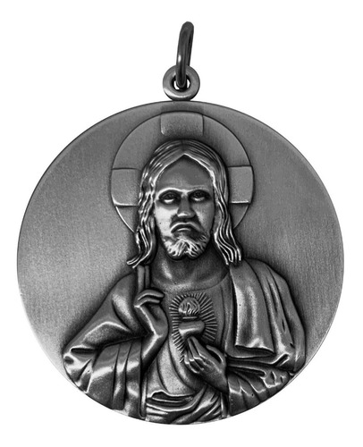 Medallón Cunero 60 Mm Sagrado Corazón De Jesús