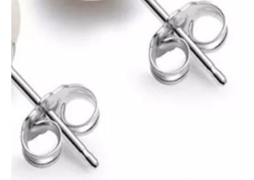 Imagen 3 de 4 de Aros Perla Blanca De 6 Mm Y Plata 925 Con Cajita / Milenoil