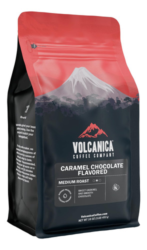 Volcanica Coffee, Cafe Con Sabor A Chocolate Caramelo, Grano