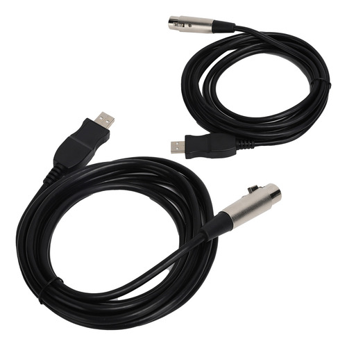 Cable Conversor De Micrófono Usb A Xlr Hembra, 3 Metros .