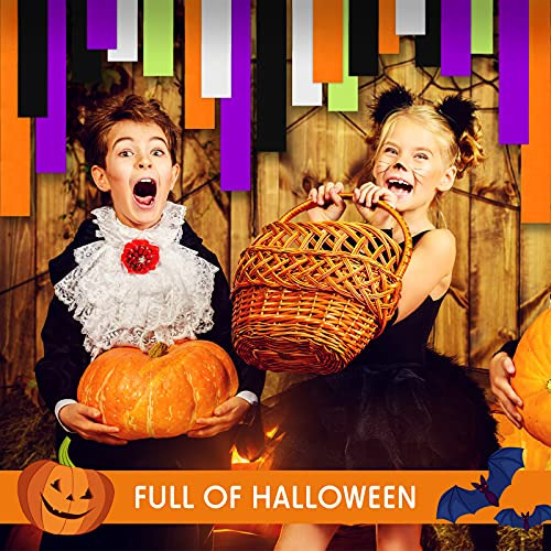 15 Rollos De Papel Crepé De Halloween, Papel De Serpen...
