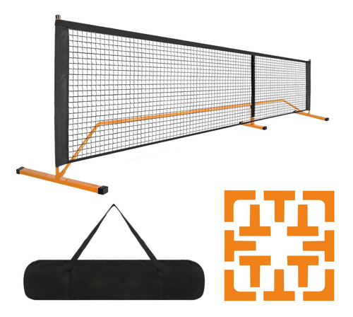 Red Portátil De Pickleball, Red De Pelota De Naranja