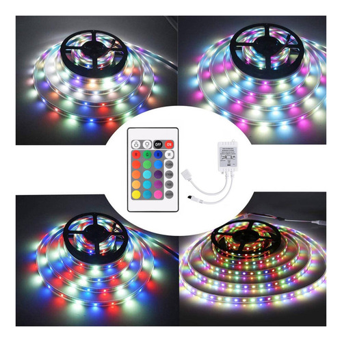 Cx Control Remoto De 24 Teclas+controlador Led Dc12v Caja
