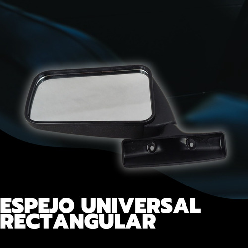 Espejo Universal Rectangular Negro Pza