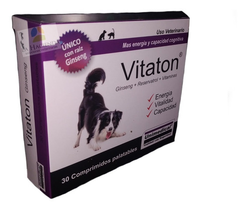 Vitaton Resverastrol Fortificador Para Perros Y Gatos X 30 U