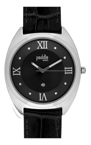 Reloj Clásico Hombre Malla De Cuero Croco Paddle Watch
