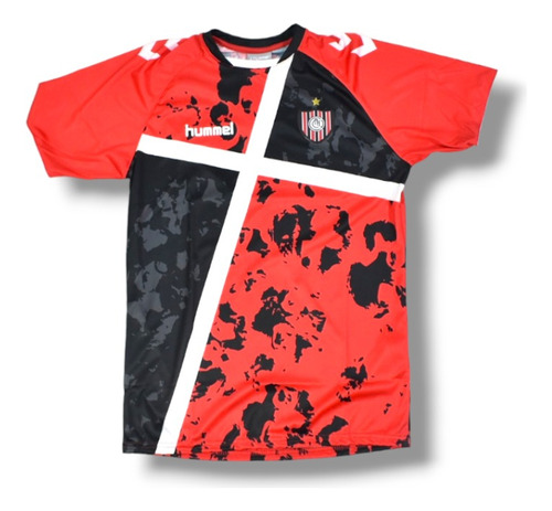 Remera Chacarita Juniors Pre Match Hummel 2023 Negra