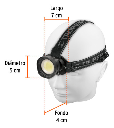 Lampara De Seguridad Para Casco Tactico Recargable 120grados
