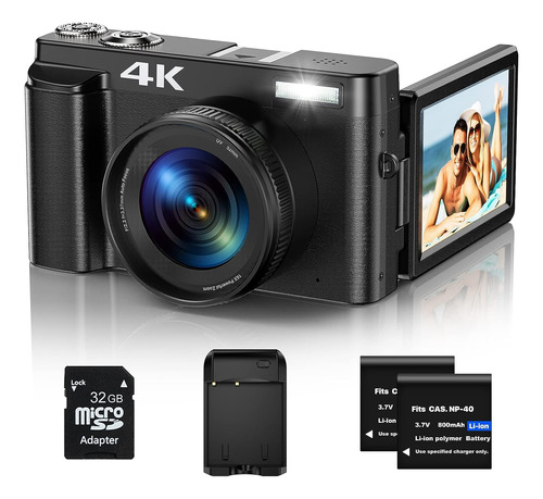 Camara Digital Zheozeig De Video 4k, De Vlogging De 48 Mp