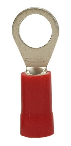 100 Peças - Terminal Olhal Pré Isolado M4 0,5 Á 1,5mm² Vm