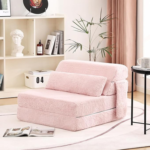 Sofá Cama Plegable Con Almohada Colchón De Tamaño Individual