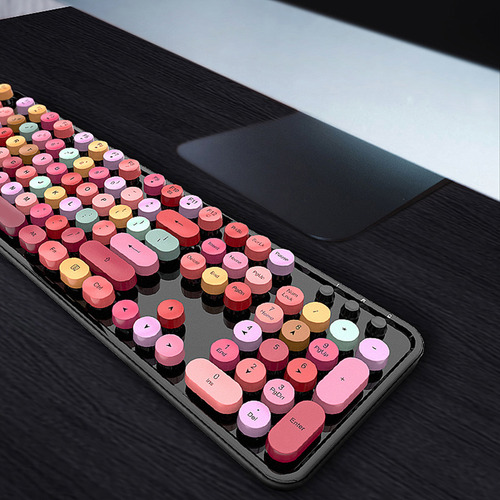 Teclado De 104 Teclas Sweet Mouse Combo Mixed Color 2.4g