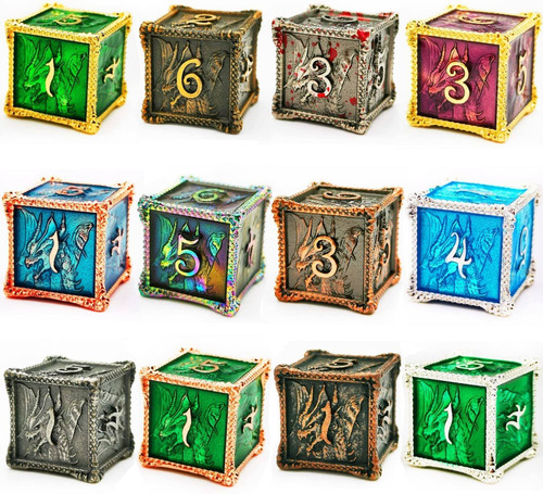 Haomeja Dnd Dice Metal Dragon Set Dice 7 Rol Playing Dice Dd
